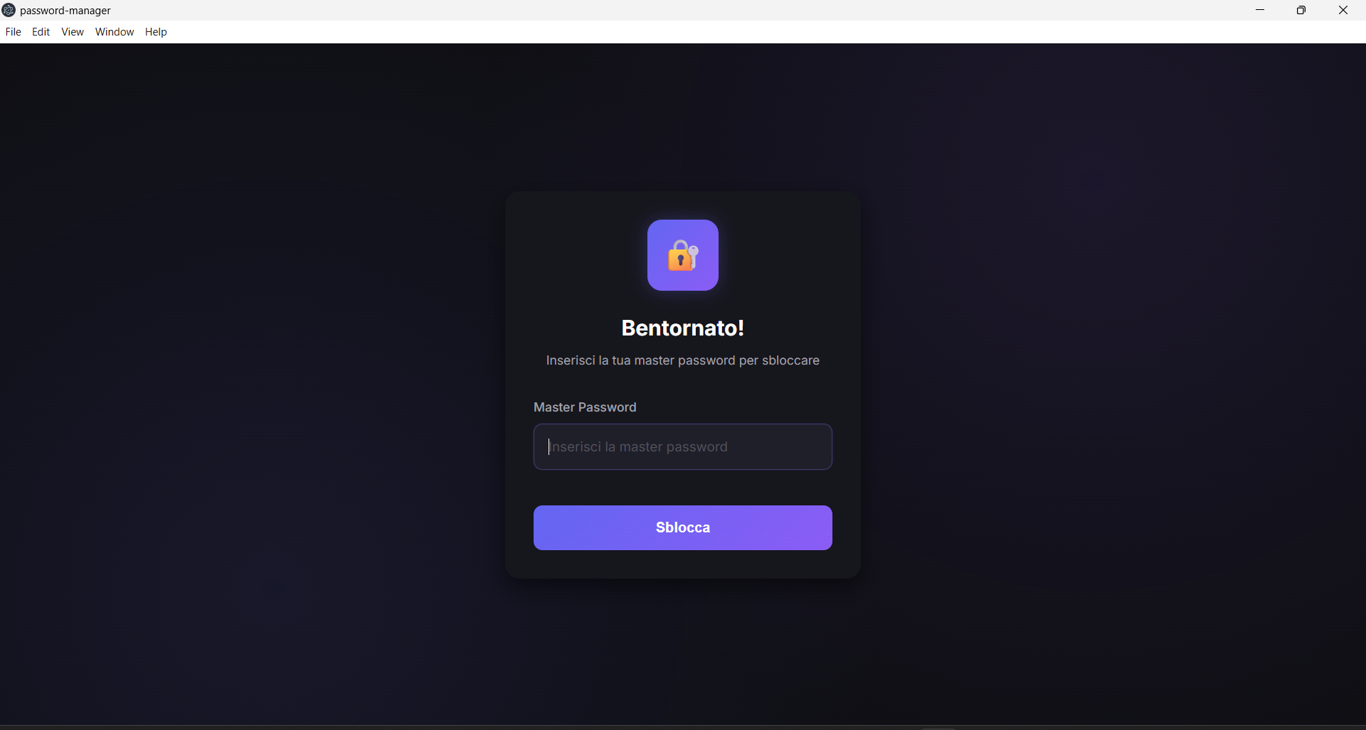 Password Manager Login